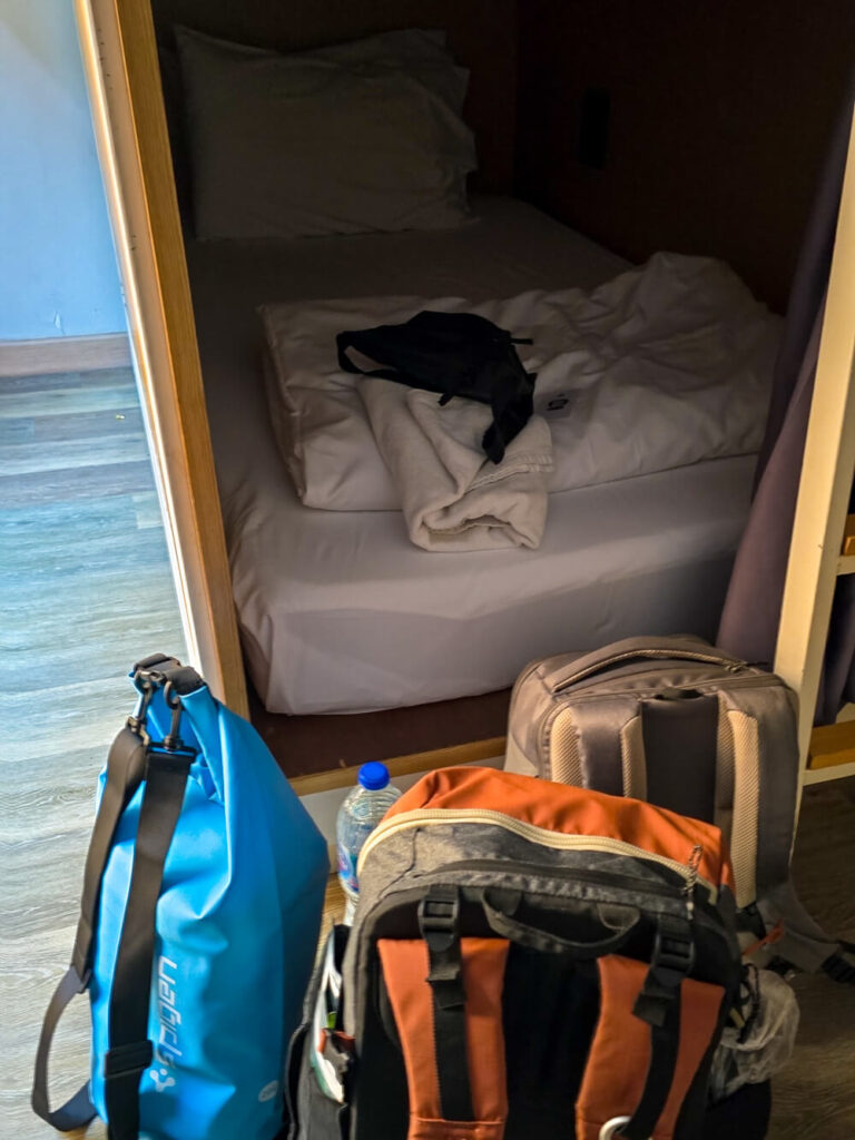 Clean and affordable hostel dorm bed in a Chiang Mai budget travel guide stay.