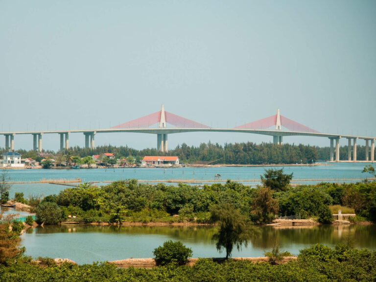 A scenic bridge over the river in Hue, marking the starting point of the beautiful Hue to Hoi An journey