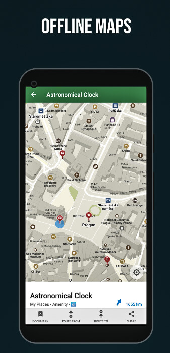 Best Apps for Traveling in Vietnam: The Apps I Actually Used 9 Screenshot of the Organic Maps app showing detailed offline hiking trails and walking routes in a Vietnamese town.